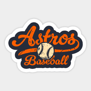 Retro Astros Sticker